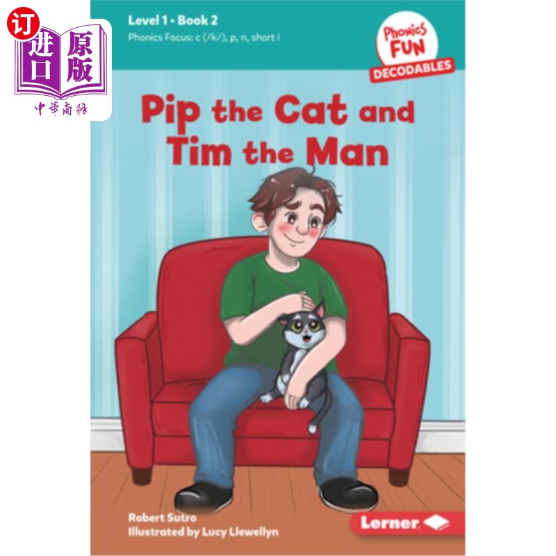 海外直订Pip the Cat and Tim the Man: Book 2 猫皮普和男人蒂姆：第二册