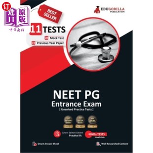 海外直订NEET PG Entrance Exam Preparation Book 2023 - 8 Mock Tests and 3 Previous Year P NEET PG入学考