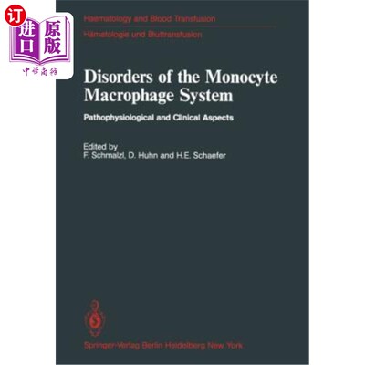海外直订医药图书Disorders of the Monocyte Macrophage System: Pathophysiological and Clinical Asp 单核-巨噬细胞系统