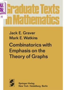 现货 交换代数 第1版 英文原版 Combinatorics with Emphasis on the Theory of Graphs J E Graver M E Watkins【中商原版】