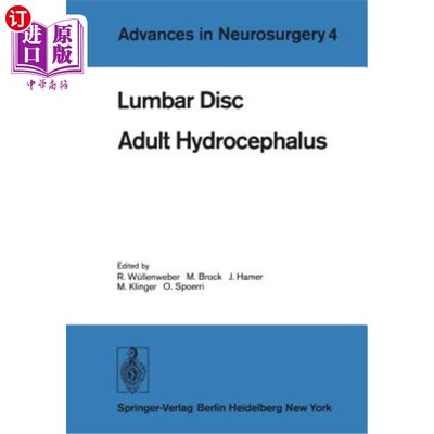 海外直订医药图书Lumbar Disc Adult Hydrocephalus: Proceedings of the 27th Annual Meeting of the D 腰椎间盘成人脑积水