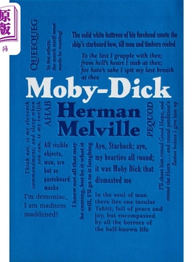 词云经典白鲸记 英文原版 Word Cloud Classics: MobyDick Herman Melville【中商原版】