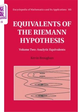 海外直订Equivalents of the Riemann Hypothesis: Volume 2, Analytic Equivalents 黎曼假设的等价物