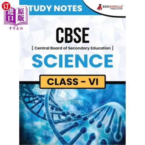 海外直订CBSE (Central Board of Secondary Education) Class VI - Science Topic-wise Notes  CBSE（中央中等教育委员会）