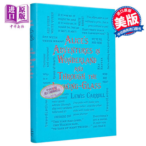爱丽丝梦游仙境和爱丽丝镜中奇遇记 Word Cloud Classics Alices Adventures In Wonderland 英文原版 L Carroll【中商原版】