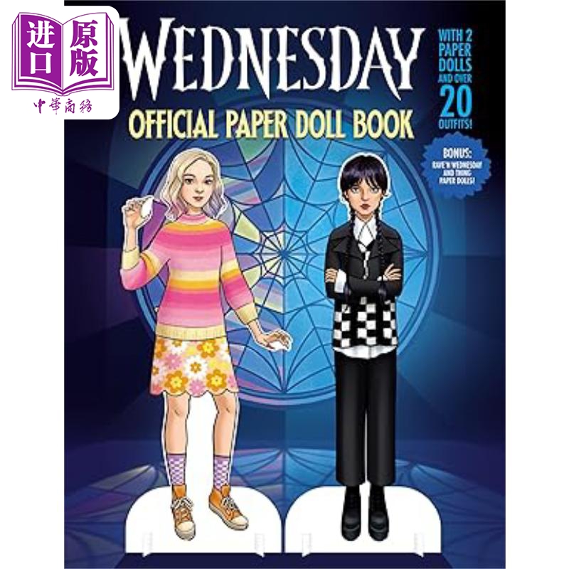 星期三 官方纸娃娃书 Wednesday Official Paper Doll Book 英文原版 Random House 纸类休闲游戏【中商原版】
