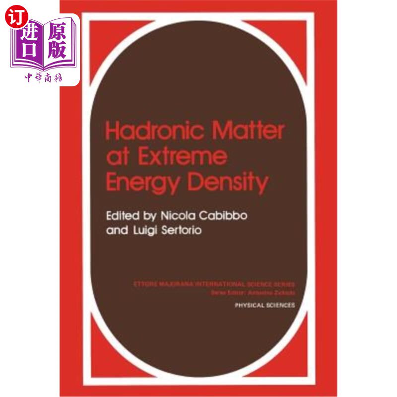 海外直订Hadronic Matter at Extreme Energy Density 极端能量密度下的强子物质