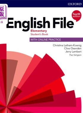 海外直订English File: Elementary: Student's Book with Online Practice 英文档案：初级：学生在线练习用书