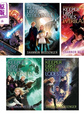 失落城市的守护者1-5部 套装5册无盒 Keeper of the Lost Cities Shannon Messenger 精灵之子英文原版 儿童奇幻小说