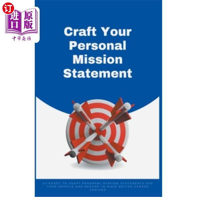 海外直订craft your personal mission statement 撰写你的个人使命