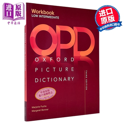 Oxford Picture Dictionary Third Edition Low-Intermediate Workbook 牛津图解词典初级中级练习册 单词学习【中商原版】