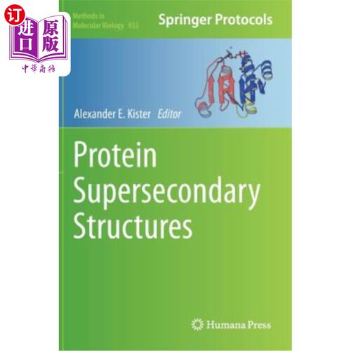 海外直订Protein Supersecondary Structures 蛋白质超二级结构