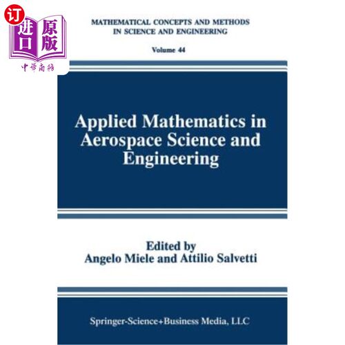 海外直订Applied Mathematics in Aerospace Science and Engineering 航天科学与工程中的应用数学
