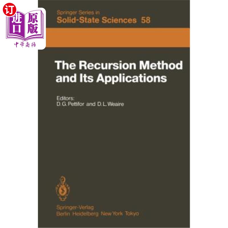 海外直订The Recursion Method and Its Applications: Proceedings of the Conference, Imperi