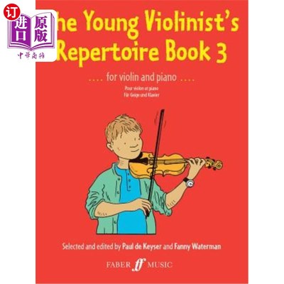 海外直订The Young Violinist's Repertoire, Bk 3 年轻小提琴家的曲目，Bk 3