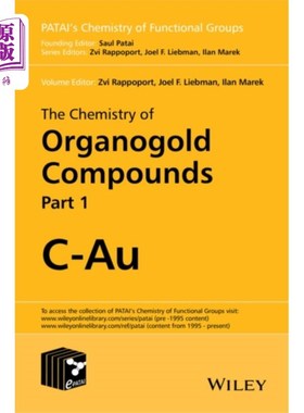 海外直订Chemistry of Organogold Compounds 2V Set 有机金化合物化学，2卷集