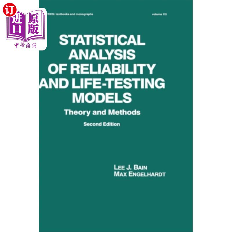 海外直订Statistical Analysis of Reliability and Life-Tes... 可靠性和寿命试验模型的统计分析