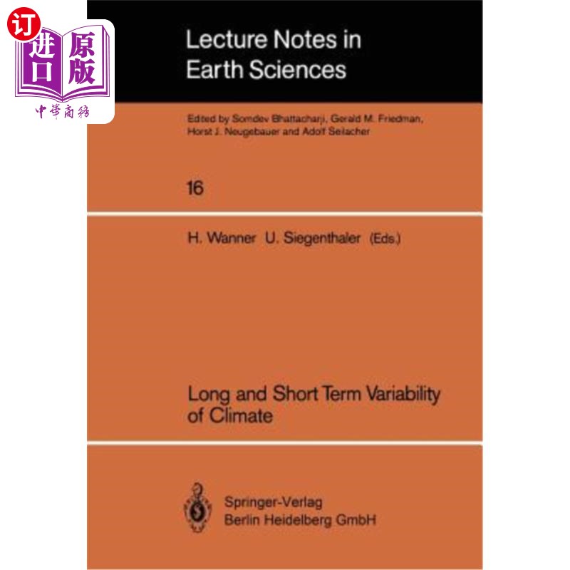 海外直订Long and Short Term Variability of Climate 气候的长期和短期变化