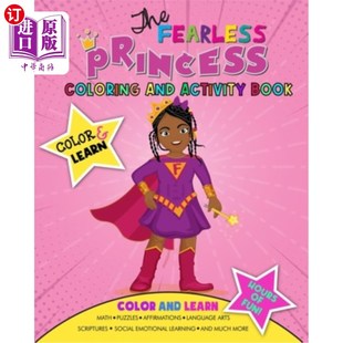 海外直订The Fearless Princess Coloring and Activity Book 无所畏惧的公主涂色和活动书