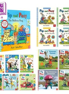 波西和皮普 Pip and Posy系列 英文原版 Axel Scheffler儿童启蒙故事绘本 亲子活动书翻翻书 幼儿童书 进口读物 【中商原版】