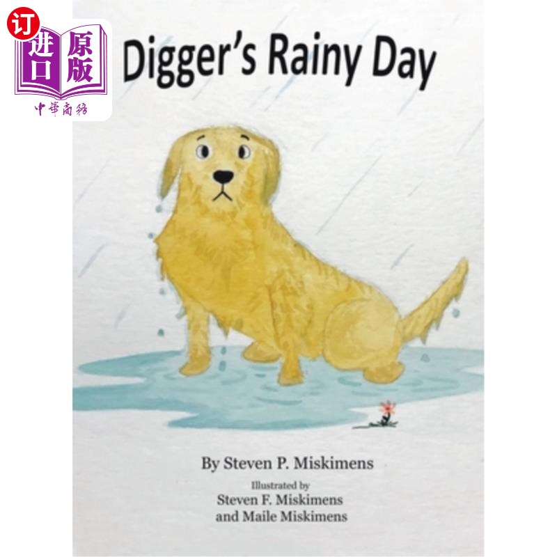 海外直订Digger's Rainy Day 挖掘机的雨天