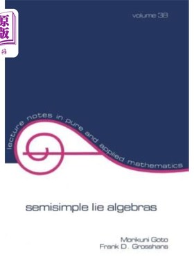 海外直订Semisimple Lie Algebras 半单李代数