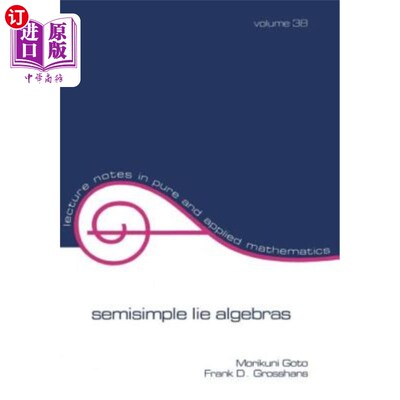 海外直订Semisimple Lie Algebras 半单李代数