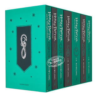 预售 哈利波特1-7册套装 斯莱特林学院 平装版 Harry Potter Slytherin House Paperback 英文原版 JK 罗琳 JK Rowling【中商原版?