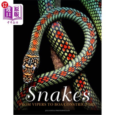 海外直订Snakes: From Vipers to Boa Constrictors 蛇:从毒蛇到大蟒蛇
