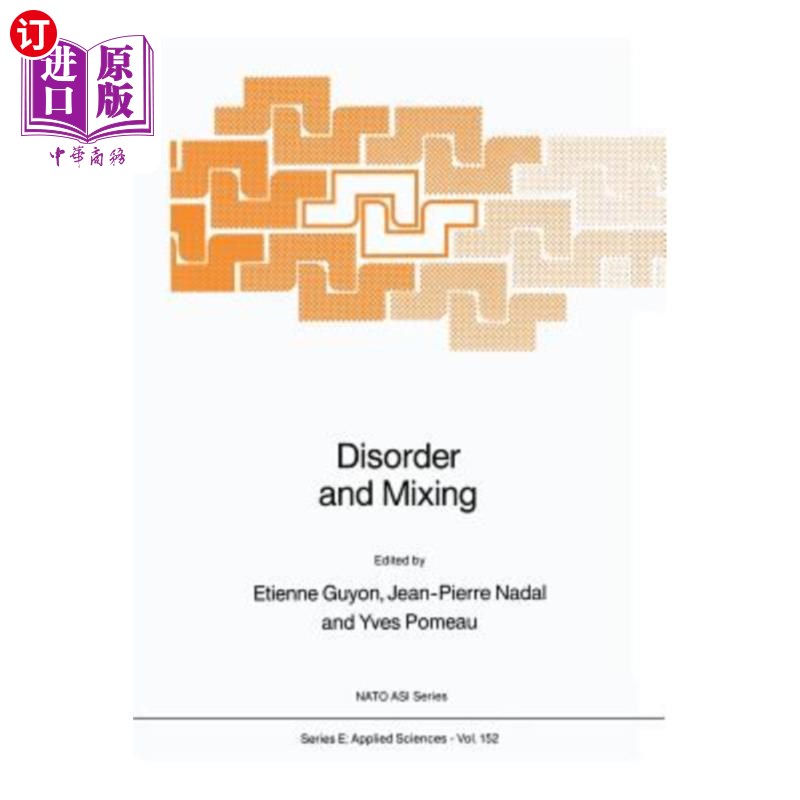 海外直订Disorder and Mixing: Convection, Diffusion and Reaction in Random Materials and  无序和混合：随机材料和过程
