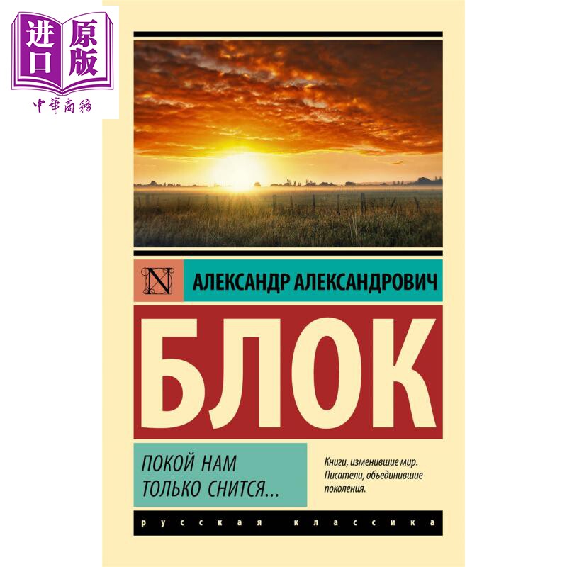 【俄文原版】安眠只是一种梦想 勃洛克 Покой нам только снится Блок А А 俄语【中商原版】