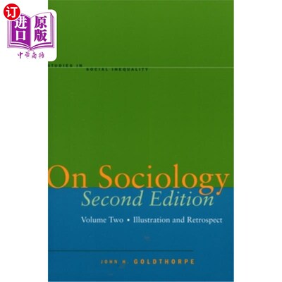 海外直订On Sociology Second Edition Volume Two: Illustration and Retrospect 社会学论第二卷第二册:说明与回顾