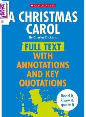 预售 学乐经典全注系列 圣诞颂歌 A Christmas Carol 英文原版 Charles Dickens【中商原版】