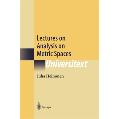 现货 度量空间分析讲义 第1版 Lectures on Analysis on Metric Spaces 英文原版 Juha Heinonen【中商原版】