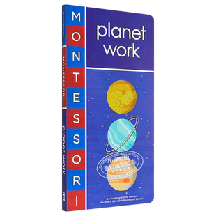 Montessori: Planet Work 蒙特梭利初识:星球 儿童行星知识科普绘本 纸板书 英文原版 7-12岁【中商原版】