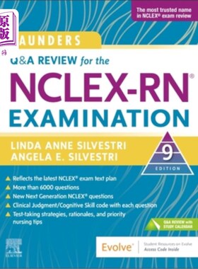 海外直订医药图书Saunders Q & A Review for the Nclex-Rn(r) Examination Nclex-Rn(r)考试桑德斯问答复习