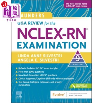 海外直订医药图书Saunders Q & A Review for the Nclex-Rn(r) Examination Nclex-Rn(r)考试桑德斯问答复习