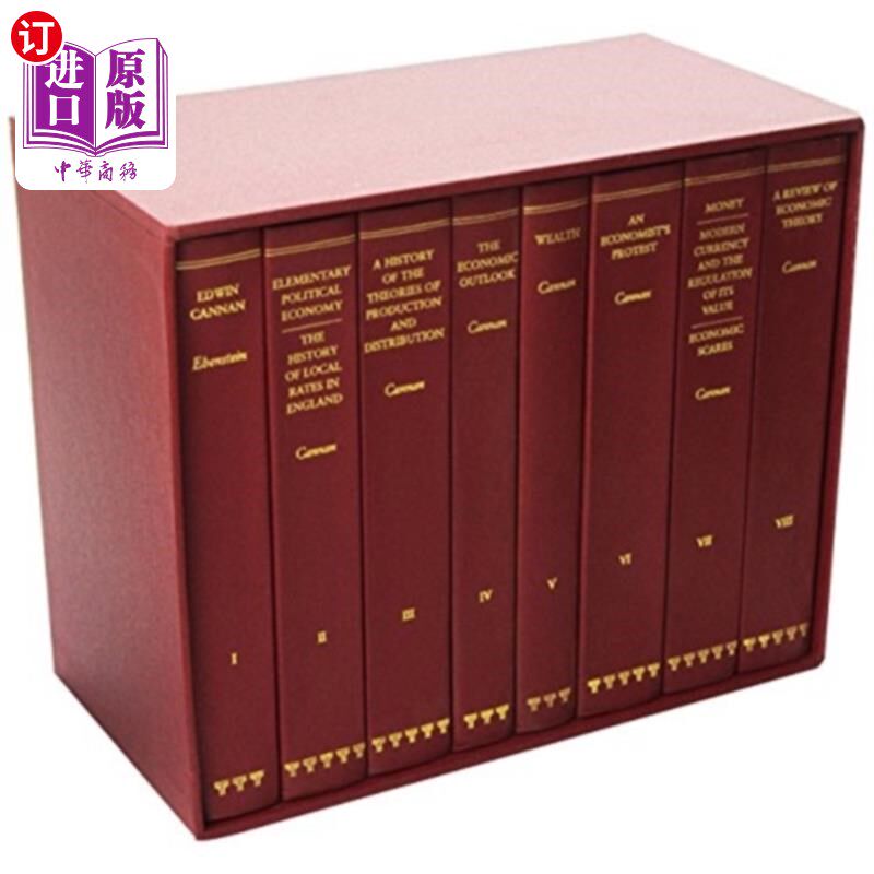 海外直订Collected Works of Edwin Cannan 埃德温·坎南作品集