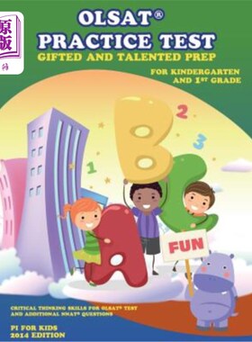 海外直订OLSAT(R) PRACTICE TEST Gifted and Talented Prep for Kindergarten and 1st Grade:  OLSAT（R）幼儿