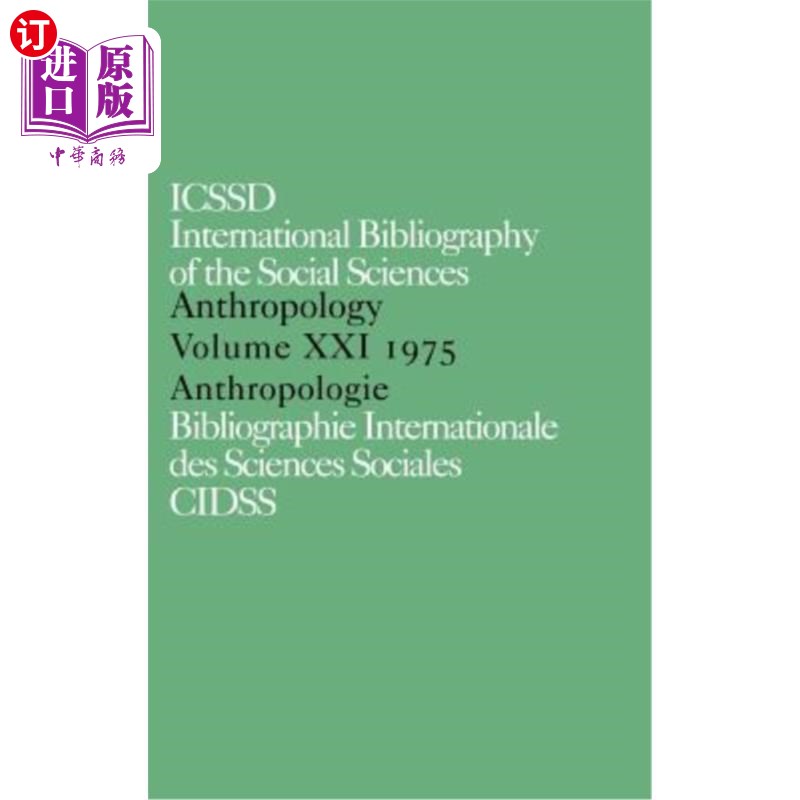 海外直订Ibss: Anthropology: 1975 Vol 21 人类学：1975年第21卷