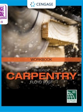 海外直订Student Workbook for Vogt's Carpentry, 7th 沃格特木工学生练习册，第七