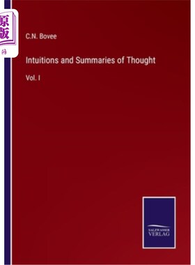 海外直订Intuitions and Summaries of Thought: Vol. I 直觉和思想总结卷1