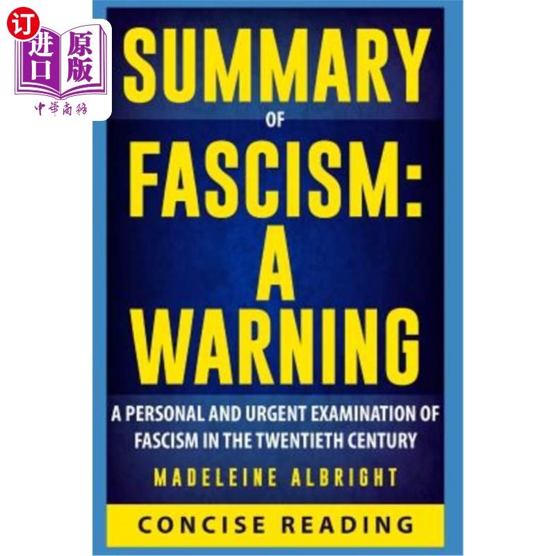 海外直订summary of fascism: a warning by madeleine albright