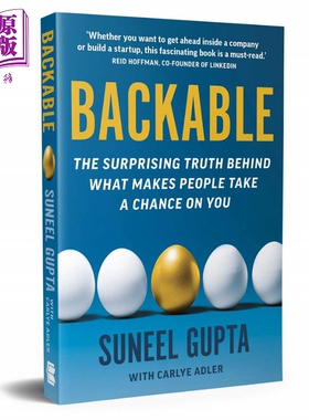 现货 靠谱  Backable  英文原版 Suneel Gupta  Carlye Adler【中商原版】