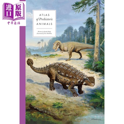 大型百科全书系列 史前动物图集 Atlas of Prehistoric Animals 英文原版 Radek Maly 古生物 科普百科【中商原版】