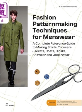 Fashion Patternmaking Techniques For Menswear 进口艺术 男装时尚制版技术 Hoaki【中商原版】