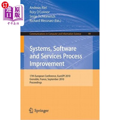 海外直订Systems, Software and Services Process Improvement 系统、软件和服务过程改进