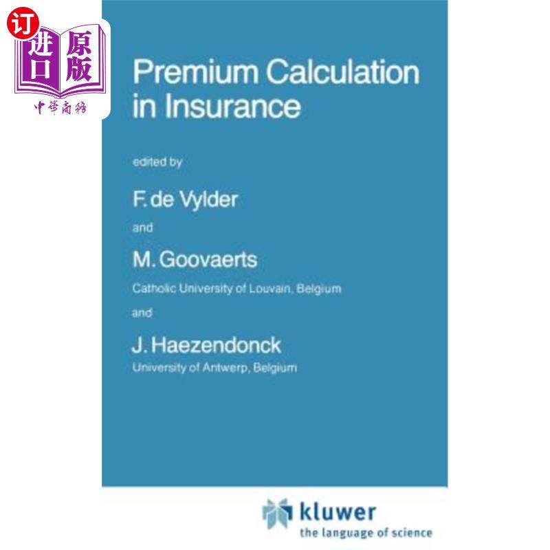 海外直订Premium Calculation in Insurance 保险保费计算