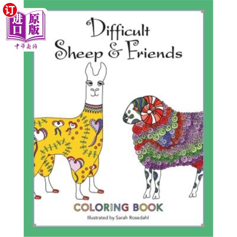海外直订Difficult Sheep & Friends: Coloring Book 难相处的羊与朋友：画册