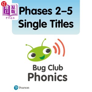海外直订Bug Club Phonics Phases 2-5 Single Titles (79 bo... Bug Club自然发音2-5阶段单书名(79本书)